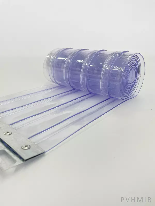 Силиконовые шторы, ламель морозостойкая рифленая 2x200мм, 2м